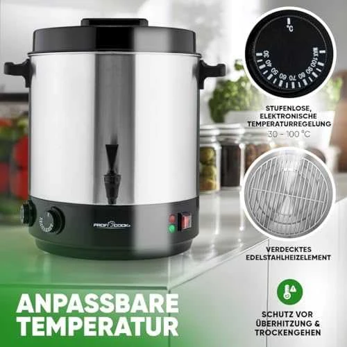 Profi Cook ProfiCook PC-EKA 1283 konservavimo katilas 32 L 2100 W