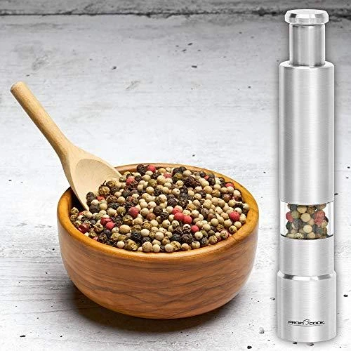 Profi Cook ProfiCook PC-PSM 1160 Salt & pepper grinder set Nerūdijantis plienas, Transparent