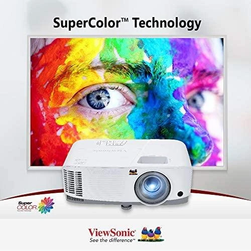 Projektorius ViewSonic PA503W (DLP, WXGA, 3600 ANSI, VGA x2, HDMI)