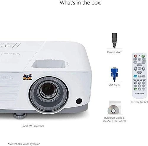 Projektorius ViewSonic PA503W (DLP, WXGA, 3600 ANSI, VGA x2, HDMI)