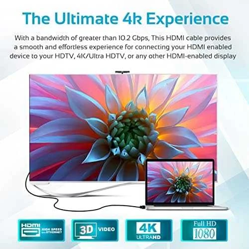 Kabelis Promate HDMI - HDMI 3m juoda (proLink4K1-300)