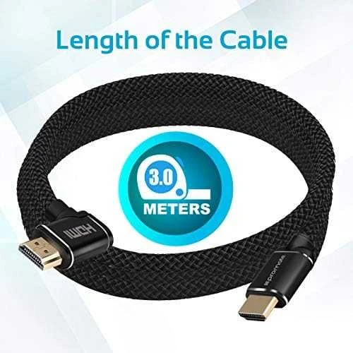 Kabelis Promate HDMI - HDMI 3m juoda (proLink4K1-300)