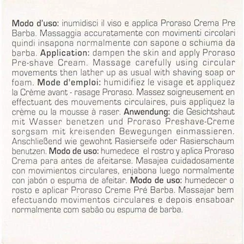 Proraso Sensitive Skin Pre Shave Cream Kremas prieš skutimąsi, 100 ml