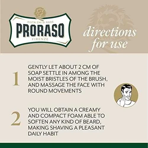 Proraso Green Line Shaving Cream Gaivinantis skutimosi kremas, 150 ml