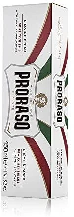 Raminantis skutimosi kremas jautriai odai, Proraso Baltas Line Shaving, 150 ml