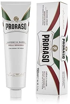 Raminantis skutimosi kremas jautriai odai, Proraso Baltas Line Shaving, 150 ml