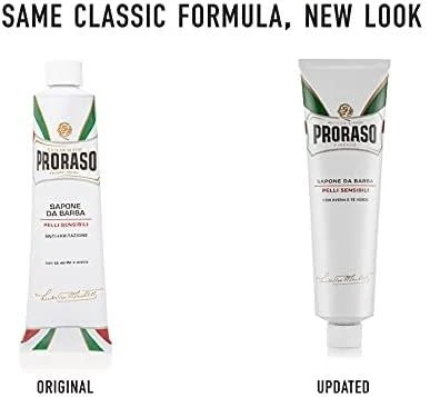 Raminantis skutimosi kremas jautriai odai, Proraso Baltas Line Shaving, 150 ml
