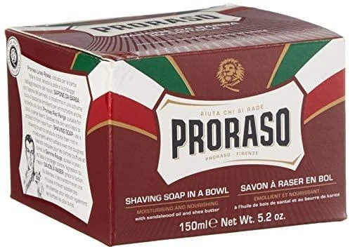 Proraso Red Line Shaving Soap In a Jar Odą maitinantis skutimosi muilas, 150 ml