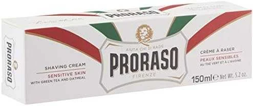 Raminantis skutimosi kremas jautriai odai, Proraso Baltas Line Shaving, 150 ml