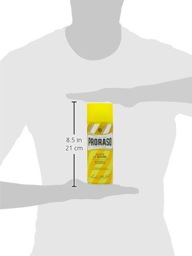 Proraso Geltona Shaving Foam maitininantis & Regenerating Maitinančios atstatomosios skutimosi putos, 400 ml