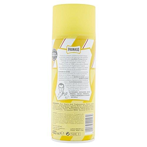 Proraso Geltona Shaving Foam maitininantis & Regenerating Maitinančios atstatomosios skutimosi putos, 400 ml