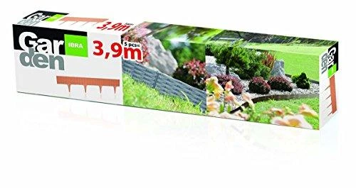 Prosperplast Dekoratyvinė tvorelė IBRA L390cm H18.6cm plastikinė/pilka
