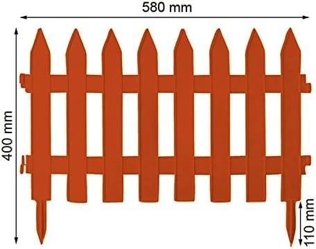 PROSPERPLAST PŁOTEK OGRODOWY 3,5m GRADEN CLASSIC BRĄZ