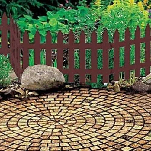 Prosperplast Dekoratyvinė plastikinė sodo tvorelė „Garden Classic“ 3,5 m (ruda)