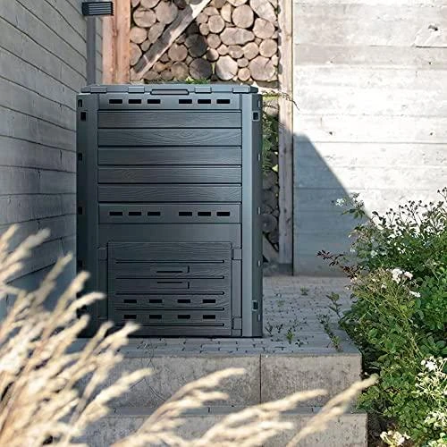 PROSPERPLAST komposto dėžė 280L ANTRACYT COMPOGREEN WOODY