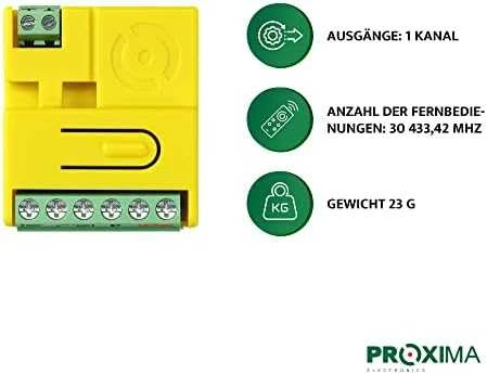 Carruzzo Proxima NW1 SF Controller/Radio (Somfy RTS)