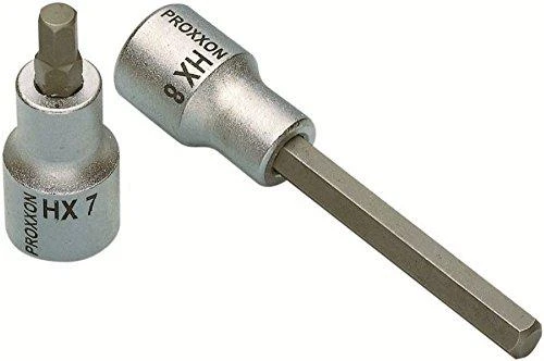 Galvutė su prailg. šešiakampiu antgaliu PROXXON 1/2" 6 mm