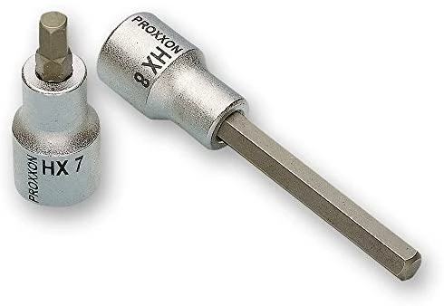 Galvutė su prailg. šešiakampiu antgaliu PROXXON 1/2" 7 mm