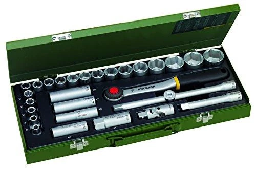 Galvučių rinkinys 1/2" 29 dalių PROXXON