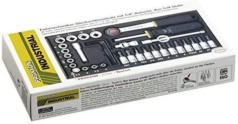 Galvučių rinkinys 36 dalių 1/4" PROXXON