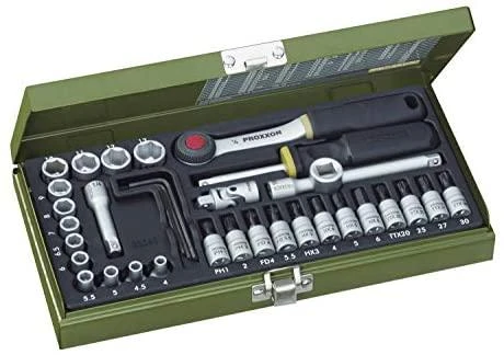 Galvučių rinkinys 36 dalių 1/4" PROXXON