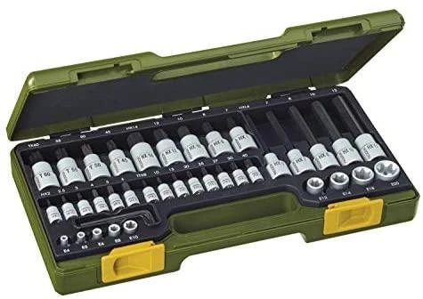 Galvučių rinkinys 1/4", TX ir HX 41 dalies PROXXON