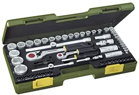 1/4"+1/2" 65 dalių colinių galvučių rinkinys PROXXON