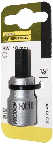 1/2" Galvutė su šešiakampiu antgaliu PROXXON 10 mm
