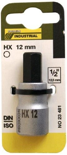 1/2" Galvutė su šešiakampiu antgaliu PROXXON 12 mm