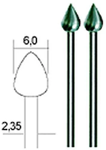 Volframo vanadžio freza Ø6mm (2vnt.) PROXXON