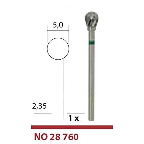 Grąžtas Volframo karbido freza 5mm PROXXON