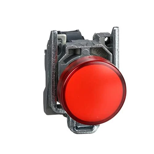 Schneider Electric raudonas mygtukas su metaliniu korpusu