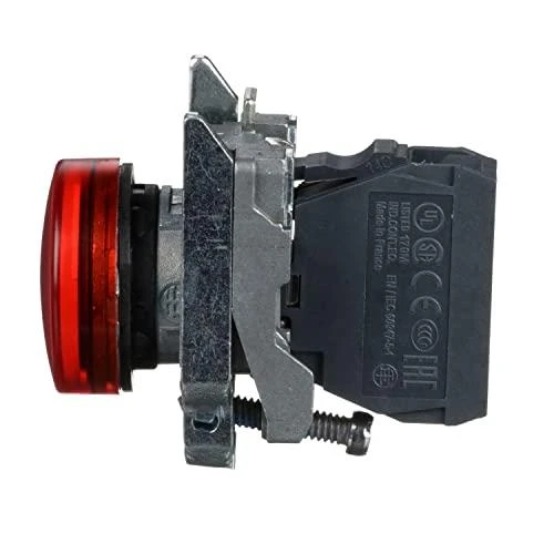 Schneider Electric 22mm valdymo mygtukas raudonas su 1R grįžtimi (XB4BA42)