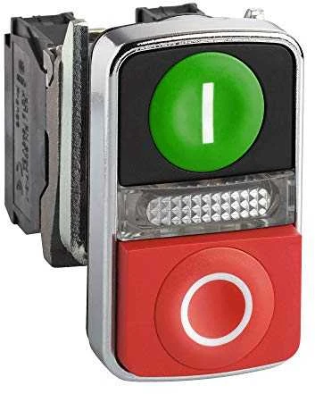 Schneider Electric XB4 dvigubas valdymo mygtukas