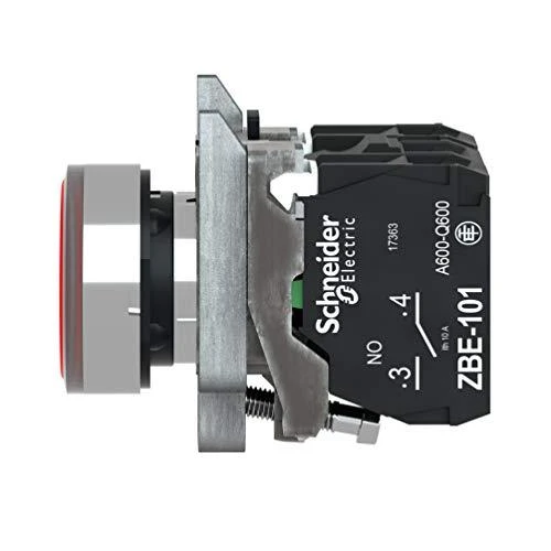 Schneider Electric 22mm valdymo mygtukas raudonas su apšvietimu 1Z 1R (XB4BW34M5)