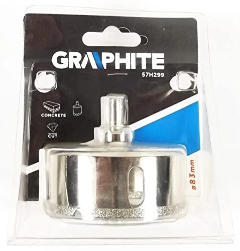 Grąžtas Graphite Grafitas Deimantinis skylių pjūklas plytelėms 83mm 57H299