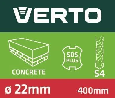 Wiertło SDS Plus betono grąžtas, 22 x 400 mm, S4