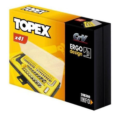 Antgalių rinkinys Topex, 41 vnt