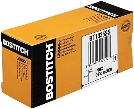 Vinys Bostitch; 1,25x35 mm; 0°; 5000 vnt.; galvanizuoti