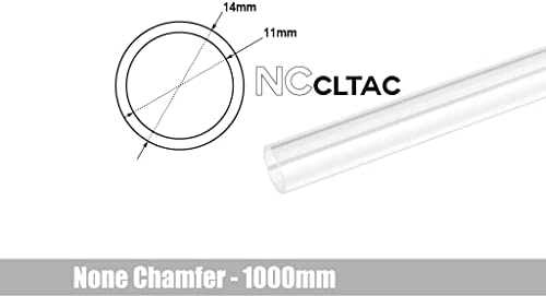 „Bitspower Crystal Link“ vamzdelis 14/11 mm, 1000 mm, skaidrus