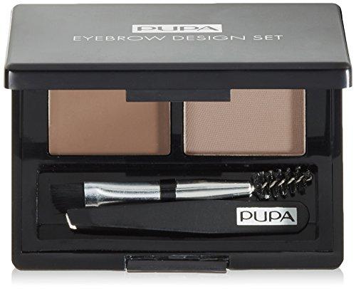 Pupa Milano Pupa Eyebrow Design Set antakių šešėliai, atspalvis; 003 Dark Brown, 1.1 g