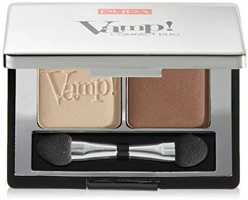 Pupa Milano Pupa Vamp! Compact Duo Eyeshadow akių šešėliai, atspalvis: 005 Milk Chocolate, 2.2 g