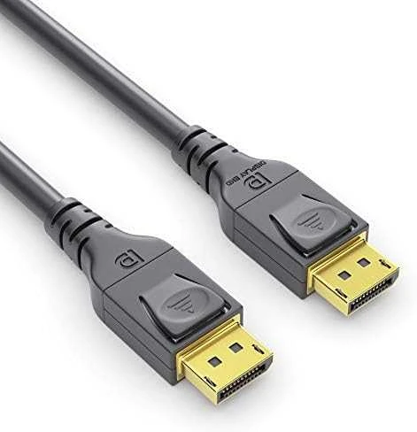 DisplayPort 1.4 laidas su auksinėmis jungtimis