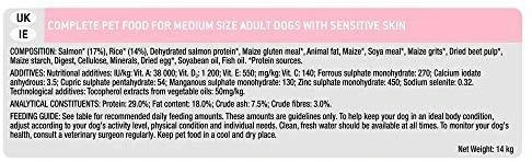 Purina Pro Plan OPTIDERMA dog adult Medium Sensitive Skin 14 kg, suaugusių vidutinių veislių, turinčių jautrią odą šunų sausas pašaras 12367239