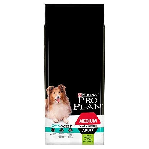 Purina Pro Plan OPTIDIGEST Sensitive Digestion Medium Adult Dog ėriena 14 kg, suaugusių vidutinių veislių, jautrią virškinimo sistemą turinčių šunų sausas pašaras su ėriena 12366972