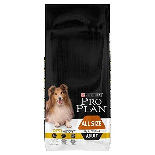 Purina Pro Plan OPTIWEIGHT All Sizes Adult Dog vištiena 14 kg, visų veislių suaugusių šunų sausas pašaras svoriui kontroliuoti