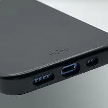 Dėklas Minkštos odos dangtelis PURO skirtas iPhone 13 Pro Max, juodas / 2830337