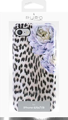 PURO Glam Sweet Leopard - dėklas skirtas Apple iPhone SE 2020/8/7 / 6s Leo Peonies