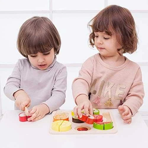 Dėlionė Classic World Vaisių Pjaustymo Rinkinys Montessori 20 vnt.