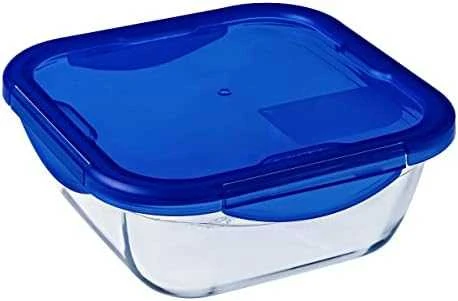 Karščiui atsparus konteineris su dangteliu Cook & Eiti 16,6 X 16,6 cm 0,8 l PYREX